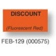 DISCOUNT Fl. Red Price Gun Labels FEB-129 for Monarch Model 1110