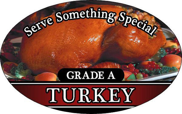 Grade A Turkey Label, ScaleLabels.com Poultry Labels