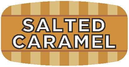 Salted Caramel Bakery Flavor Labels, Salted Caramel Stickers