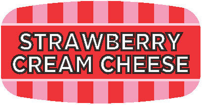 Strawberry Cream Cheese Labels, Stickers
