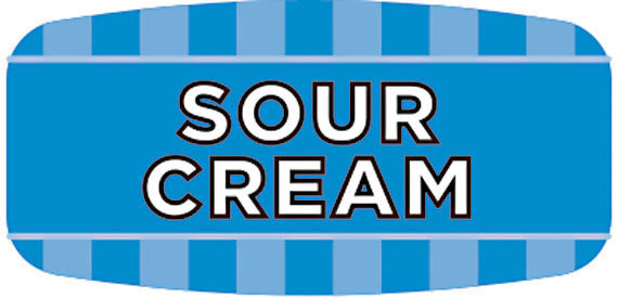 Sour Cream Flavor Labels, Sour Cream Flavor Stickers