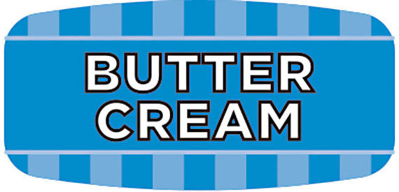 Butter Cream Flavor Labels, Butter Cream Flavor Stickers