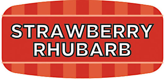 Strawberry Rhubarb Flavor Labels, Strawberry Rhubarb Stickers