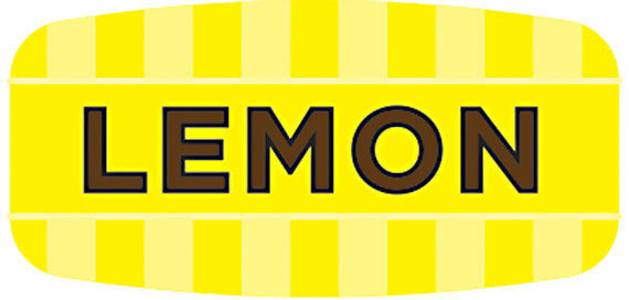 Lemon Flavor Labels, Lemon Flavor Stickers