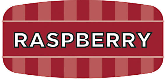 Raspberry Flavor Labels, Raspberry Flavor Stickers