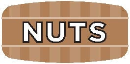 Nuts Flavor Labels - Nut Flavor Stickers
