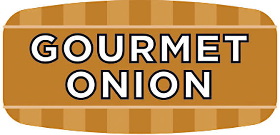 Gourmet Onion Flavor Labels, Gourmet Onion Flavor Stickers