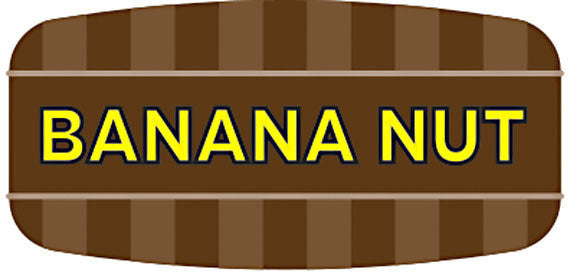 Banana Nut Flavor Labels, Banana Nut Flavor Stickers