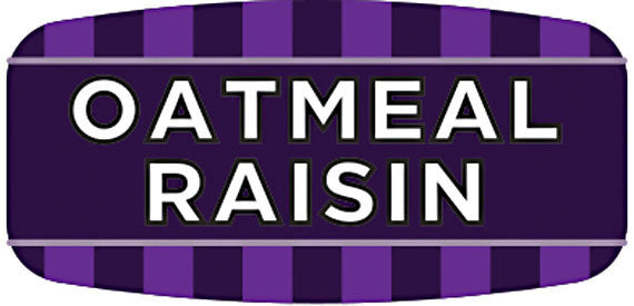 Oatmeal Raisin Flavor Labels, Oatmeal Raisin Stickers