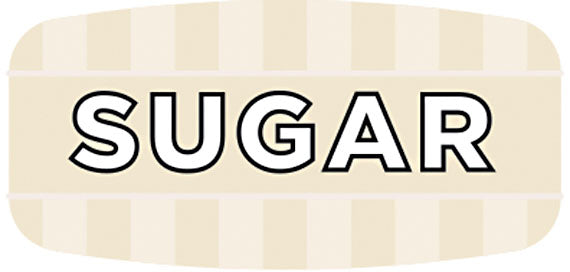 Sugar Flavor Labels, Sugar Flavor Stickers