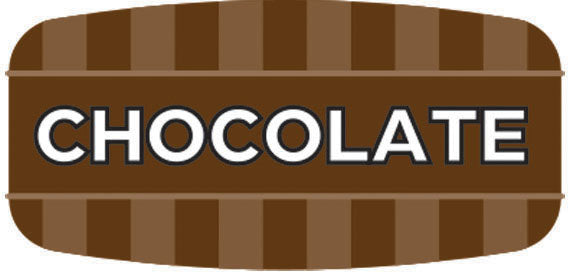 Chocolate Flavor Labels, Chocolate Flavor Stickers