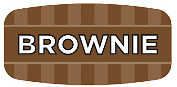 Brownie Flavor Labels, Brownie Flavor Stickers