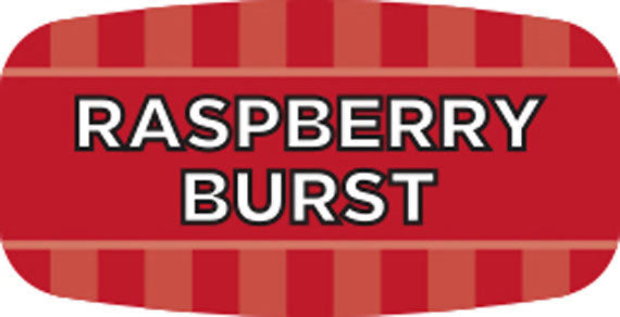 Raspberry Burst Flavor Labels, Raspberry Burst Flavor Stickers