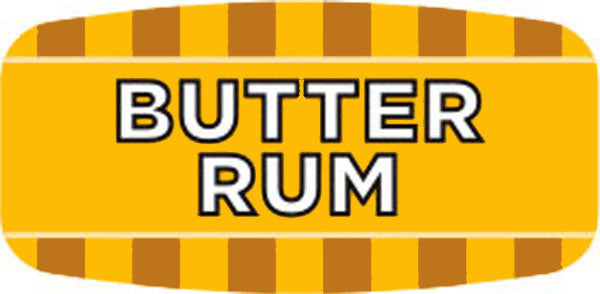 Butter Rum Flavor Labels, Butter Rum Flavor Stickers