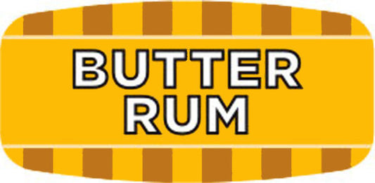 Butter Rum Flavor Labels, Butter Rum Flavor Stickers