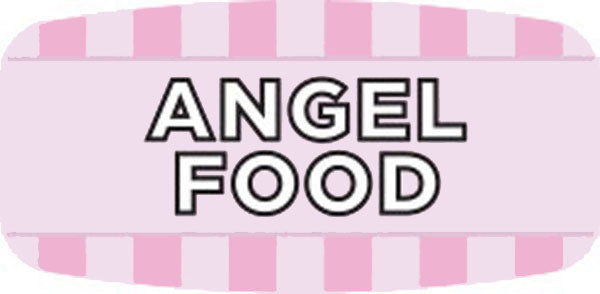 Angel Food Cake Flavor Labels, Angel Food Cake Stickers