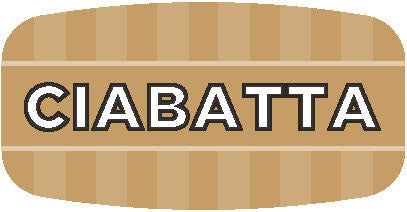 Ciabatta Bread Flavor Labels, Cibatta Bread Stickers
