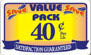 Value Pack Save 40 Cents Per Lb Labels, Stickers