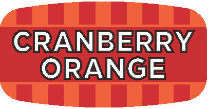 Cranberry Orange Flavor Labels, Cranberry Orange Stickers