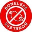 Boneless 1" Circle Labels, Boneless Stickers