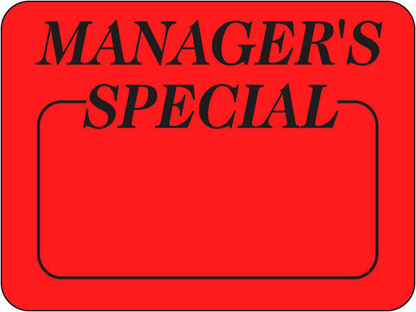 Manager's Special Labels, Manager's Special Stickers