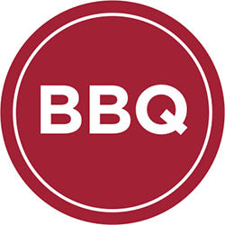 BBQ Icon Labels 1" Circle, BBQ Stickers