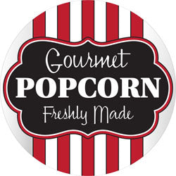 Gourmet Popcorn Labels, Gourmet Popcorn Stickers