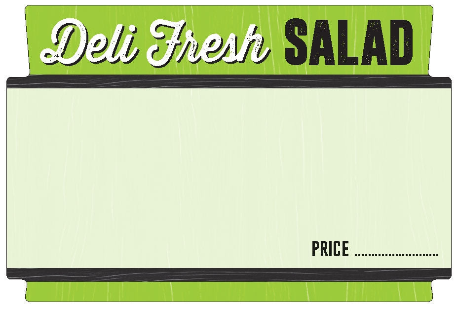 Deli Fresh Salad Write on Labels, Stickers