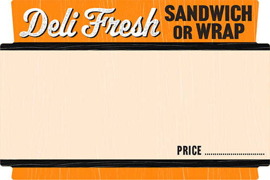 Deli Sandwich/Wrap Labels Write On Labels