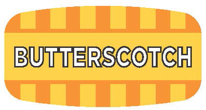 Butterscotch Flavor Labels, Butterscotch Flavor Stickers