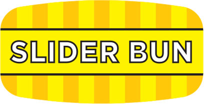 Slider Bun Labels, Slider Bun Stickers