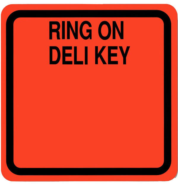 Ring On Deli Key Labels, Ring On Deli Stickers