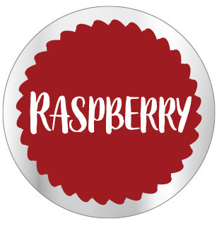 Clear Raspberry Flavor Labels, Raspberry Flavor Stickers