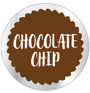Chocolate Chip Flavor Labels, Chocolate Chip Flavor Stickers