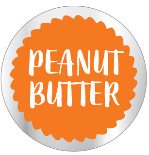 Peanut Butter Flavor Labels, Peanut Butter Flavor Stickers