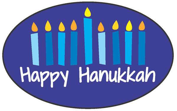 Happy Hanukkah Labels
