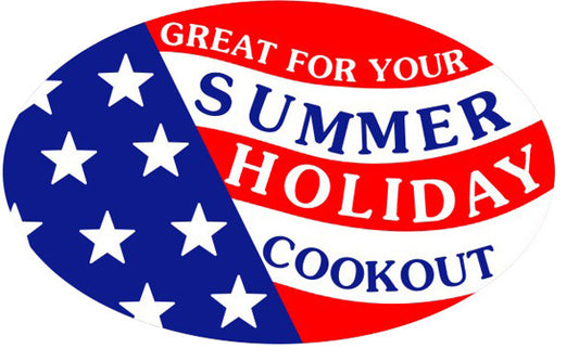 Summer Holiday Cookout Labels, Summer Holiday Stickers