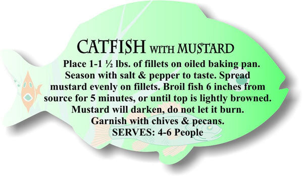 Catfish Recipe Label, Catfish Recipe Stickers