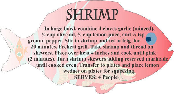 Shrimp Recipe Label