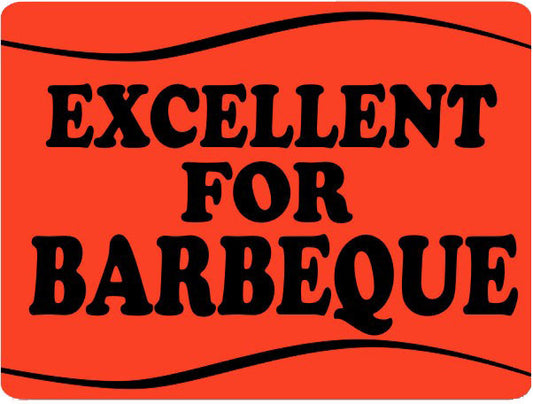 Excellent For Barbeque DayGlo Labels, Stickers
