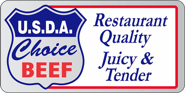 USDA Choice Beef Label - Restaurant Quality