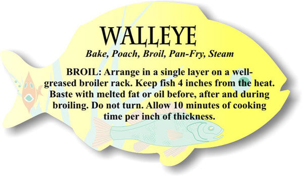 Walleye Recipe Labels