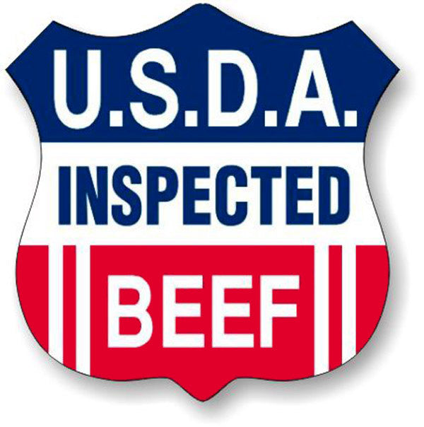 USDA Inspected Beef Shield Labels, USDA Inspected Beef Labels
