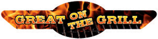 Great On The Grill Corner Ribbon Labels, Stickers
