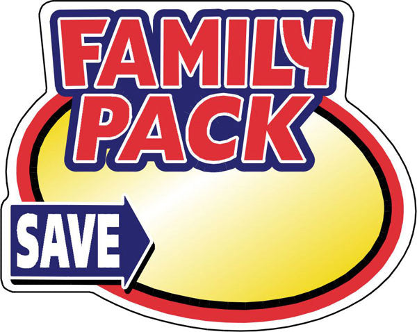 Family Pack Save Write On Oval Labels, Stickers