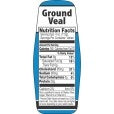 Ground Veal Nutrition Fact Labels