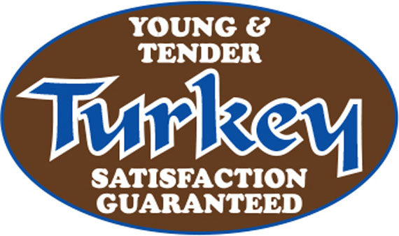 Young Tender Turkey Foil Labels, Young Turkey Stickers