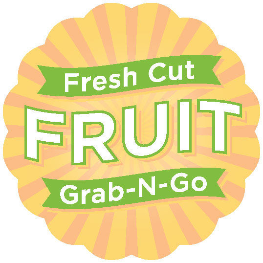 Grab & Go Fresh Cut Fruit Labels, Fresh Cut Fruit Stickers