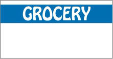 GROCERY Blue Price Gun Labels FEB-117 for Monarch Model 1110