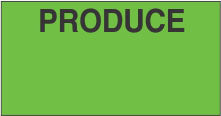 PRODUCE Green Price Gun Labels FEB-134 for Monarch Model 1110